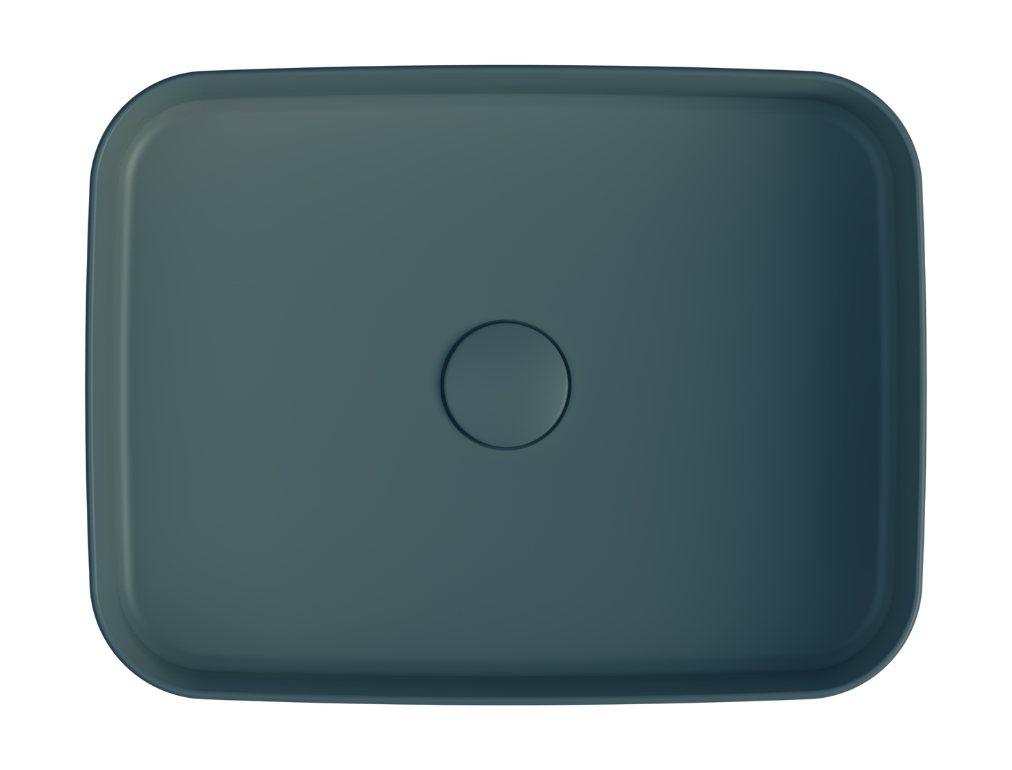 Toni Rectangular Vessel Basin in Emerald Green