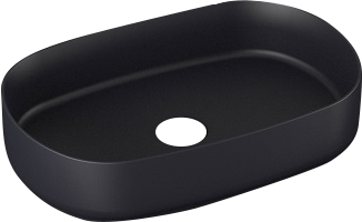 Toni Oval Vessel Basin in Anthracite