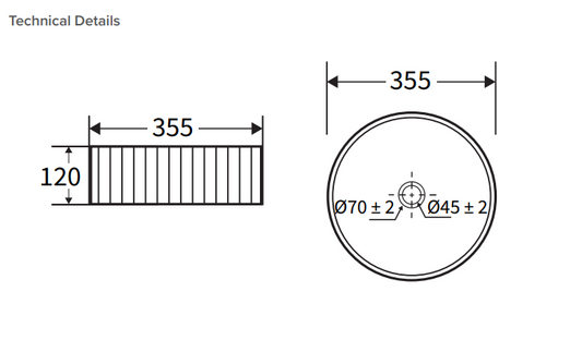 Round Vessel Basin - Matte Black