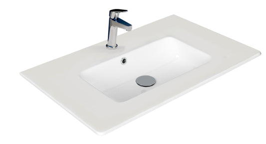 750 Wall Hung 1 Drawer Vanity in Indigo with Basin