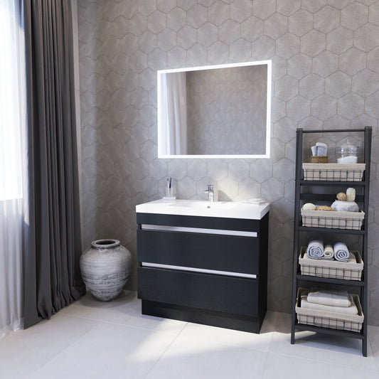 1800 Rectangular Mirror with LED Lighting & Demister (IR Sensor)