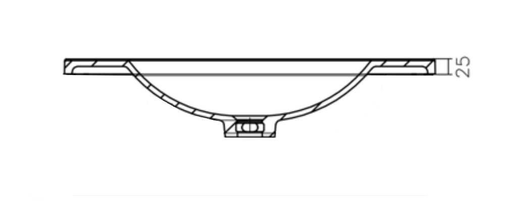 French Oak 750 Wall Hung 1 Drawer Vanity with Basin