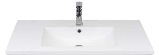 900 Wall Hung 1 Drawer Vanity in French Oak with StoneCast Basin