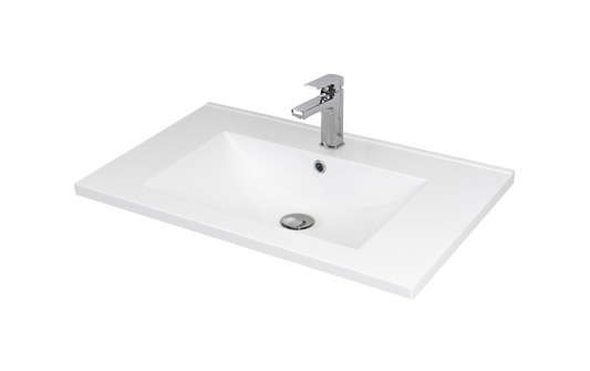 Dark Oak 750 Wall Hung 2 Drawer Vanity Basin