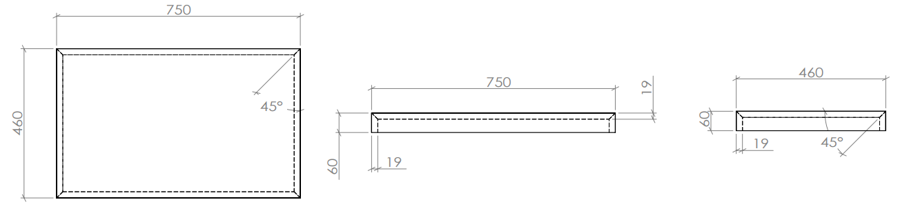 Milazzo Modular 750 American Walnut Slab Top