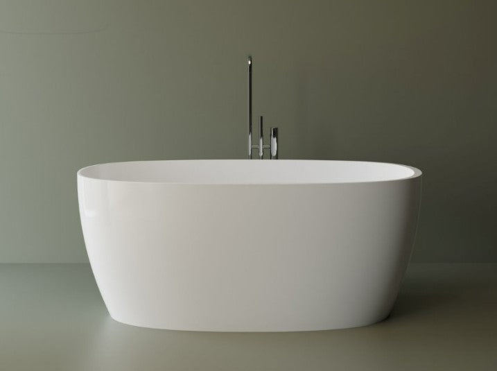 Sutherland 1600 Freestanding Oval Bath - Matte White