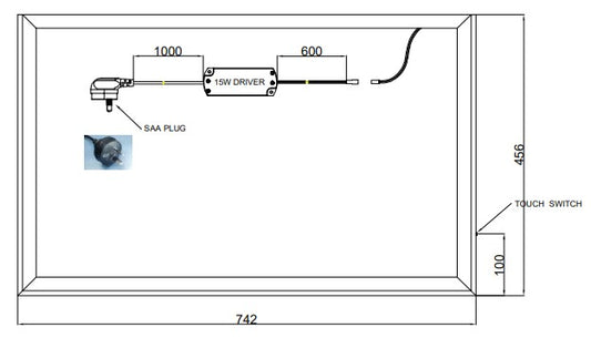 Luma-Lite Vanity LED Light for 750 Vanities