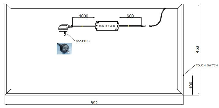 Luma-Lite Vanity LED Light for 900 Vanities