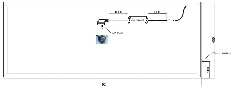 Luma-Lite Vanity LED Light for 1200 Vanities