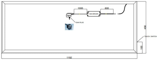 Luma-Lite Vanity LED Light for 1200 Vanities