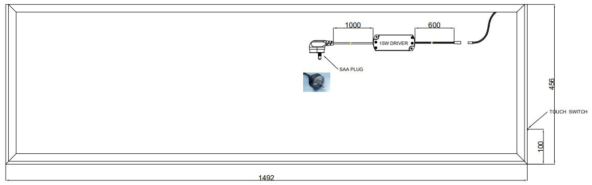 Luma-Lite Vanity LED Light for 1500 Vanities