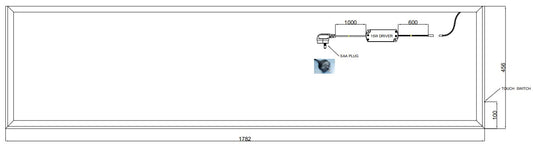 Luma-Lite Vanity LED Light for 1800 Vanities