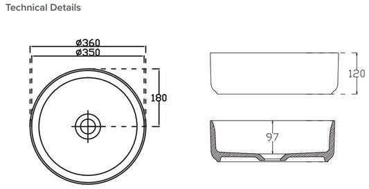 Taupe Round 360 Vessel Basin