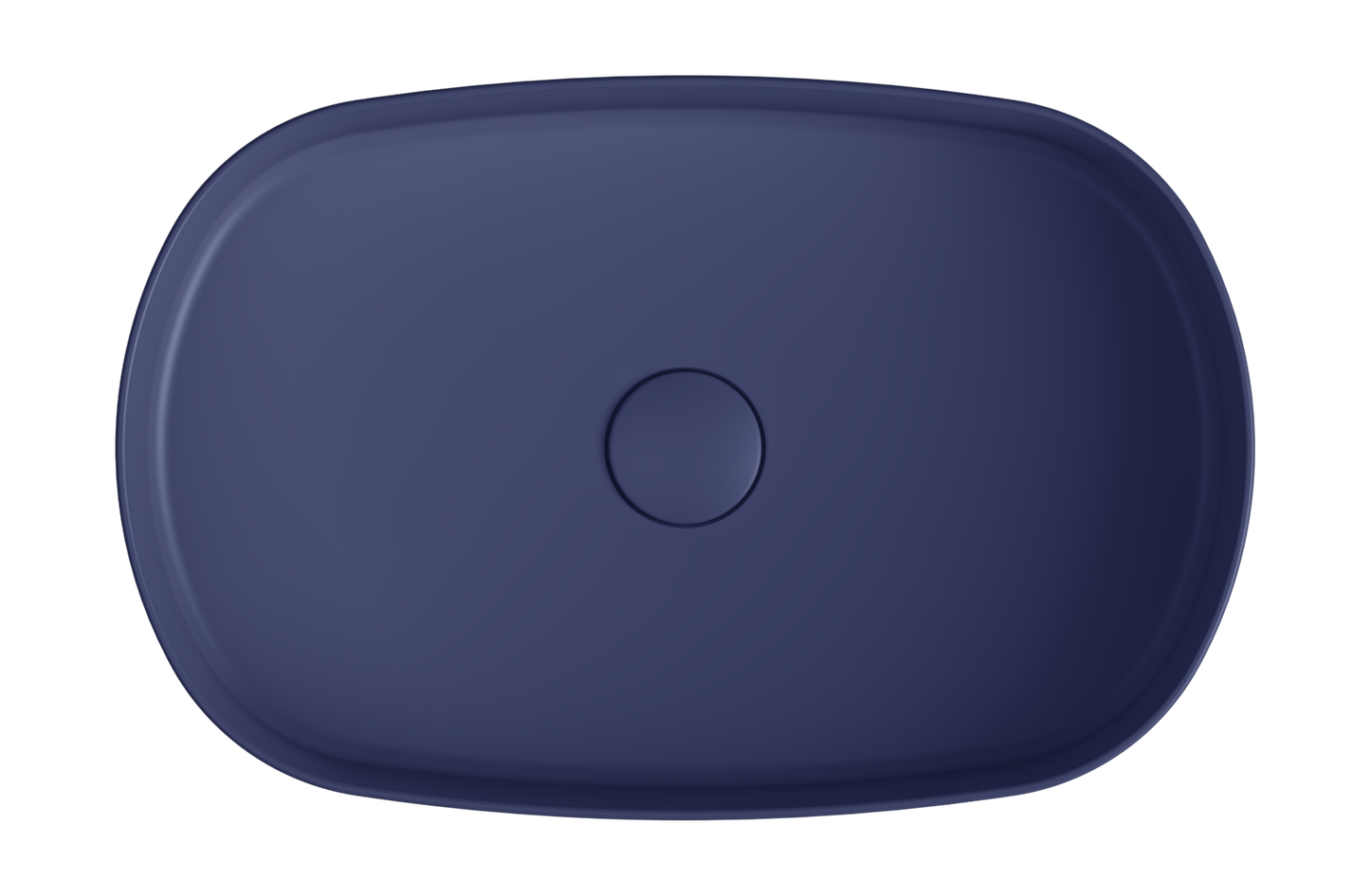Toni Oval Vessel Basin in Royal Blue