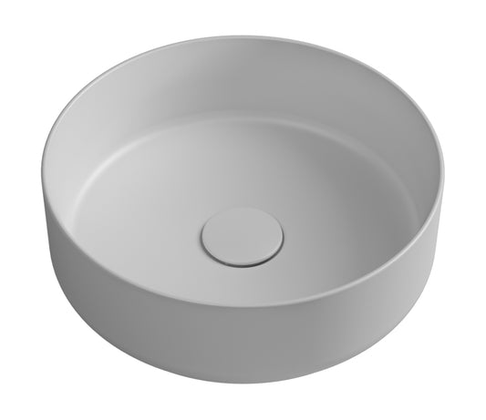 Toni Round Vessel Basin - Matte White