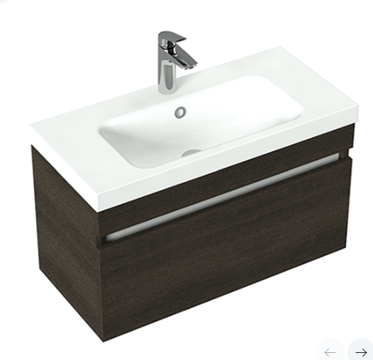 750 Wall Hung Vanity in Californian Oak with Basin