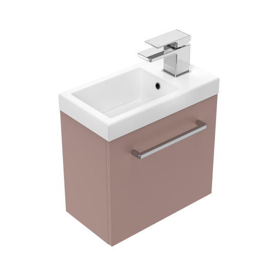 Harrow Junior 400 Wall Hung Vanity (Left Hand Hinge) in Cherry Blossom