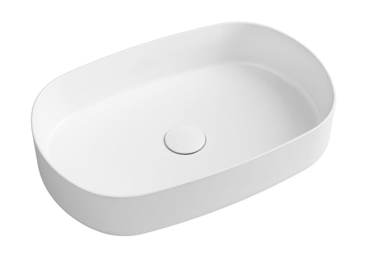 Toni Oval Vessel Basin - Gloss White