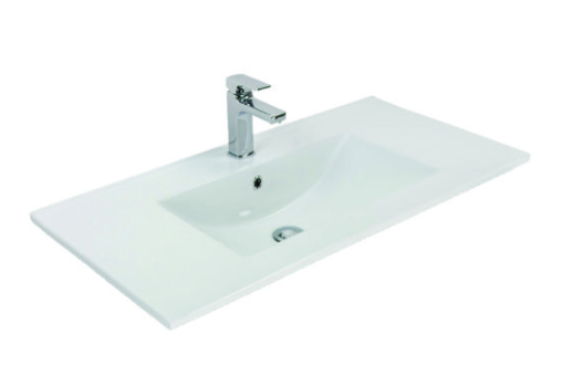 900 Wall Hung 2 Drawer Vanity in New Oak Noir with 900 Basin