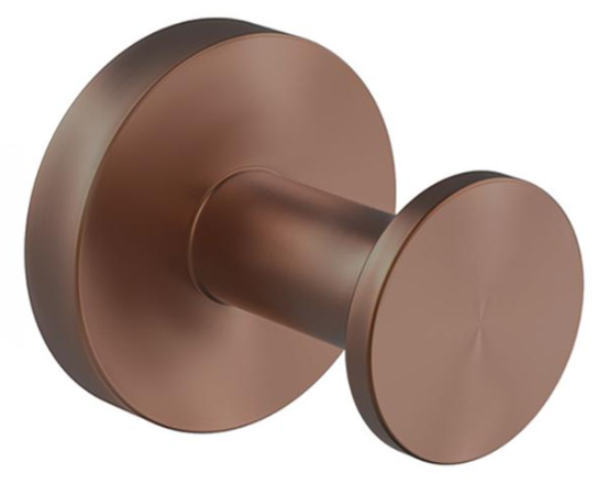 Round Robe Hook - Brushed Copper