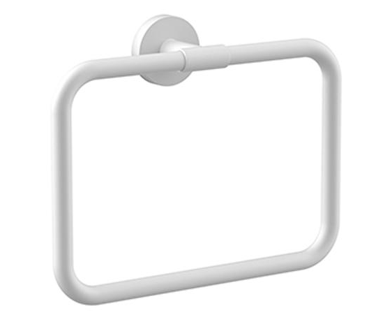 Rounded Towel Ring Matte White
