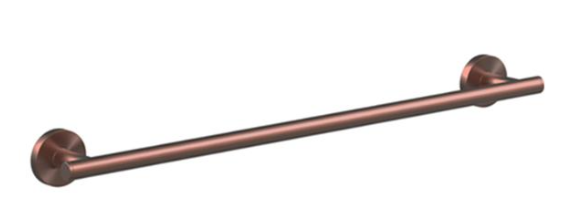 Round Towel Holder 450mm - Brushed Copper