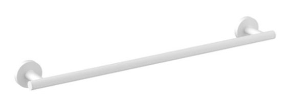 Round Towel Holder 450mm - Matte white