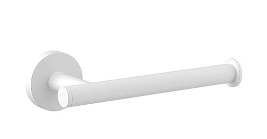 Round Toilet Roll Holder - Matte White