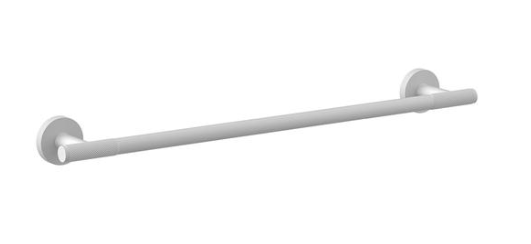 Knurled Towel Holder 500mm - Matte White