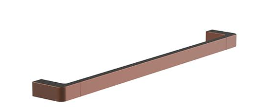 Square Towel Rail Bar 470mm - Brushed Copper