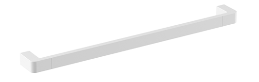 Square Towel Rail Bar 470mm - Matte White