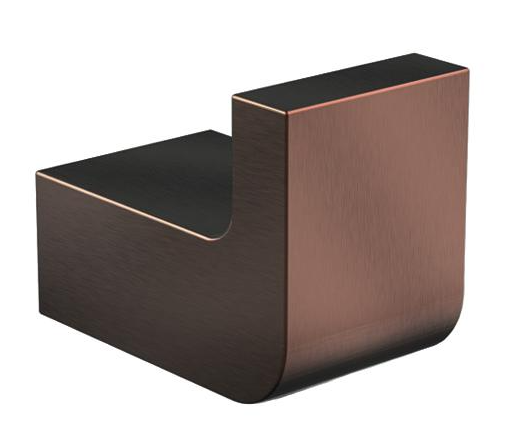 Square Robe Hook - Brushed Copper