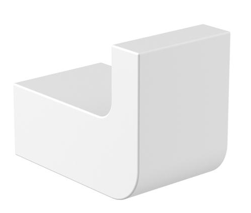 Square Robe Hook - Matte White