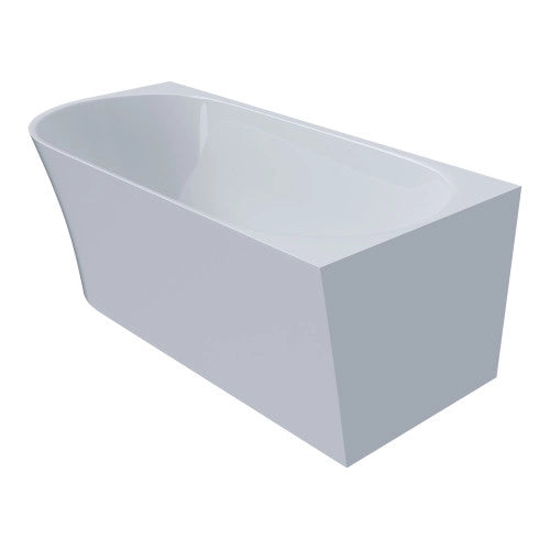 Charlton 1700 Right Corner Back-to-Wall Bath - Gloss White