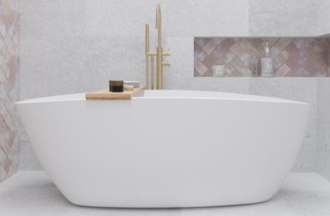 1700 Elliptical Freestanding Bath - Gloss White