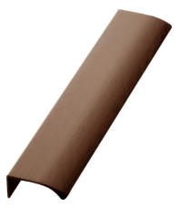 Long Curved Handle 100mm Brushed Copper