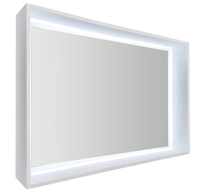 900 Mirror Cabinet - Blanco Oak
