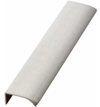 Long Curved Handle 100mm Brushed Nickel