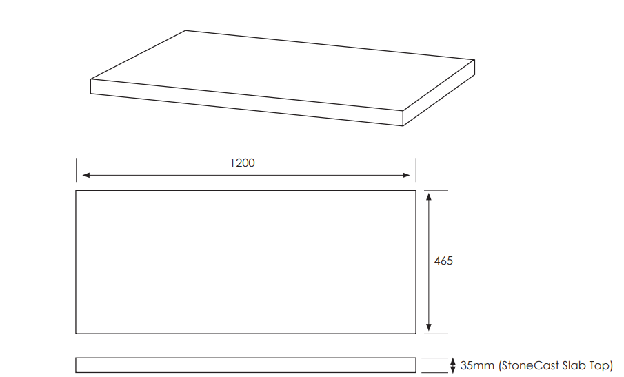 Vega 1200 Wall Hung Double Basin Vanity in Roasted Walnut with 35mm Stonecast Slab Top