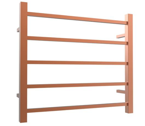 Square Ladder 5 Bar 530x600 - Brushed Copper