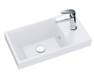Cherry Blosom Junior 400 Wall Hung Vanity (Left Hand Hinge) With Basin